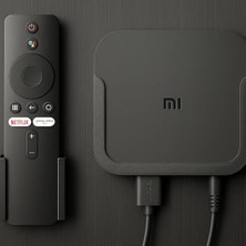TeknoKapsül Mi Tv Box S ve Mi Box Tv Stick S Ile Uyumlu Duvar Montaj Standı, Siyah, Bluetooth Uzaktan Kumanda Tutucu Aparatı