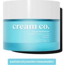 Cream Co. Su Bazlı Bariyer Onarıcı Cloud Moisturizer Yatıştırıcı Nemlendirici Yüz Kremi 50 ML Tüm Cilt Tipleri