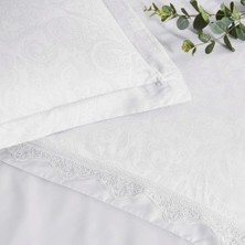 TeknoKapsül Pamuk Blanca Nevresim Takımı Beyaz Çift Kişilik