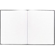 TeknoKapsül Şerit Yer Işaretli Yönetici Defteri, 1-Konu, Orta/üniversite Kuralı, Siyah Kapak, (75) 10,75 x 8,5 Yaprak