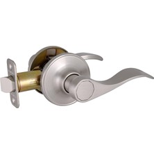 TeknoKapsül 700484 Springdale (2-Yollu-Kilit Passage Kapı Kulp, Ayarlanabilir Cıvata, Saten Nikel Kaplama