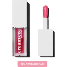 Cream Co. Dudak Parlatıcısı Nemlendirici Besleyici Lip Oil Gloss | Dudak Yağı | Ahududu Aromalı | E Vitamini
