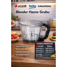 Öz Beyaz Eşya Beko RHB-5050 R-RHB-5050 W-RHB-5050 B   Blender Hazne Grubu  (Orjinal Yd Parça)