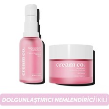 Cream Co. Canlandırıcı Krem İkili Tüm Cilt Tipleri İçin Nemlendirici Hyaluronik Asit Etkisi