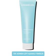 Cream Co. pH dengeli Krem Yüz Makyaj Temizleyici | Çift Aşamalı | Yeşil Çay Özü Aloe Vera | Tüm Cilt Tipleri