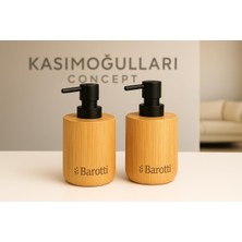 Genel Bambu Sıvı Sabunluk 2’li Set – Mat Siyah Pompalı Doğal Ahşap Sabun Dispenseri | Banyo & Mutfak Aksesuarı