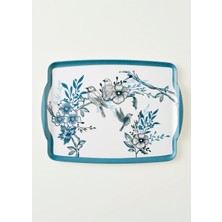 Bella Maison Bleu Blanc Melamin Tepsi Mavi (42X31 Cm)