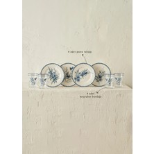 Bella Maison Bleu Blanc 8 Parça Sunum Seti Mavi