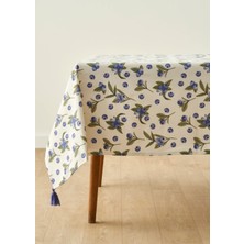 Bella Maison %100 Pamuk Blueberry Masa Örtüsü (153x250 cm)