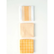 Bella Maison Juno  Kurulama Bezi 3'lü Hardal (45X65 Cm)