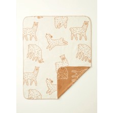 Alpaca Pamuklu Bebek Battaniyesi Bej (100X120 Cm)