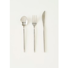 Bella Maison Siena 18 Parça Tatlı Çatal Kaşık Bıçak Seti Silver