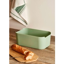 Bella Maison Breed 2in1 Kesme Tahtalı Ekmek Kutusu Yeşil (33x18,5x12 cm)