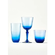 Bella Maison Colore Kesme Bardak-Kadeh Seti 18'li Mavi