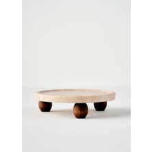 Bella Maison Ephesus Naturel Renkli Traverten Sunum Standı 25 cm 1 Adet