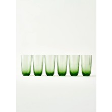 Bella Maison Colore Kesme Meşrubat Bardağı 6'lı Yeşil (345 cc)