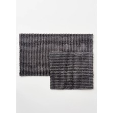 Bella Maison Cosy Paspas Takımı Antrasit (60 x 100  cm )