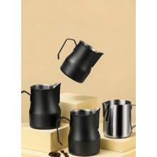 Vestron Barista Süt Potu Prof Paslanmaz Siyah Pitcher Milk Jug Progear Kahve Espresso 500 ml
