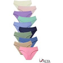 Alya Underwear Kız Çocuk - Garson Pamuklu Kumaş Renkli Slip Külot 10'lu Paket -  (3-4 Yaş, X16)
