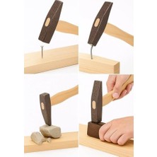 TeknoKapsül Döküm Çekiç, 500 Gram, Dayanıklı Başlık, Ergonomik Ahşap Saplı, Boyalı, Çivileme Için Uygun, Ev, Atölye ve Şantiye Kullanımına Uygun, Tesviyeci Çekiç, El Aleti