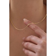 Yavuz Kuyumculuk 14 Ayar Altın Balık Sırtı Snake Kolye