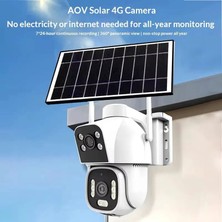 SmartVision Yüksek Gece Görüş Performanslı (2+2)4MP eSIM Güneş Enerjili 4G Akıllı Solar Kamera