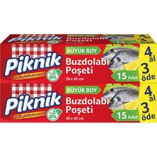 TeknoKapsül Piknik Buzdolabı Poşeti 4AL3ÖDE Büyük 15'li