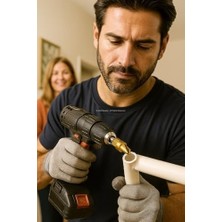 TeknoKapsül Pprc Boru Genişletme Uç Seti 3 Parça Matkap Uyumlu Girişli Boru Genişletme Uçları 15-19MM 18-24MM 24-31MM Dayanıklı Çelik Ergonomik Tasarım Profesyonel Tesisat Malzemesi