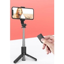 TeknoKapsül Bluetooth Selfie Stick – 360° Döner, 70 cm Ayarlanabilir Uzunluk, Uzaktan Deklanşör, Hafif ve Katlanabilir Telefon Tutucu, Ios ve Uyumlu | L11 Mini