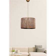 TeknoKapsül Handmade Eskitme Tekli Sarkıt | El Yapımı, & Modern Tasarım | 30×60 cm | 51–60 cm Yükseklik | E27 Duy Uyumlu | A Sınıfı Enerji
