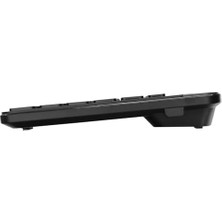 TeknoKapsül KB-66BT Siyah 2.4g+Bt1+Bt2 Üçü Bir Arada 3 In 1 2.4/bluetooth Çift Modlu Pc/mobil Bilgisayar Tablet Televizyon Uyumlu Q Kablosuz Klavye (Siyah)
