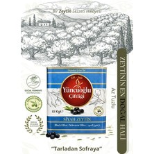 Çiftliği 10 kg Siyah Zeytin L Boy - Tarladan Sofraya Doğal Salamura Katkısız Az Tuzlu