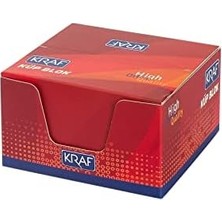 TeknoKapsül Kraf Küp Blok Ivory 8x8 cm 115G (Göz Yormayan)