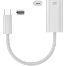 TeknoKapsül 45W Type C To Lightning Kulaklık Dönüştürücü Hızlı Şarj iPad Yuva Çevirici Müzik Dinleme Arama Otgklk