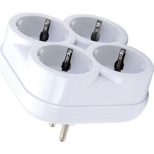 TeknoKapsül Usin Topraklı Çoklu Priz, 4'lü Priz Çoklayıcı, 16 Amper, 250 Volt, Çok Renkli, Akım Korumalı, Türkiye Menşeili