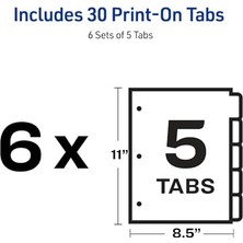 TeknoKapsül Fotokopi Makinesi/lazer/mürekkep Püskürtmeli Indeks Bölücüler (20416)