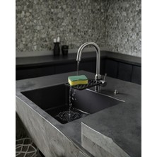 Uravas Store Musluğa Monte Sünger Organizeri Hijyenik Drenajlı Pratik Tasarım