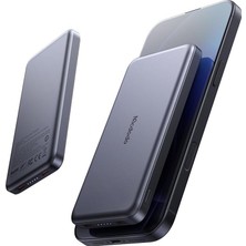 TeknoKapsül MC-3781 20W 10000MAH Metal Ultra Ince Kablosuz Powerbank Siyah