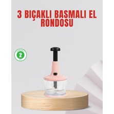 Uravas Store Manuel Mutfak Rondosu Bıçaklı Geniş Hazneli