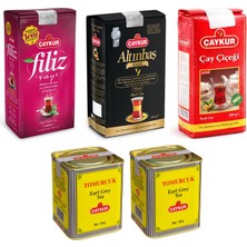 Çaykur Filiz-Altınbaş-Çay Çiçeği 200 gr ve Tomurcuk 125 gr 5 Li Karma Paket