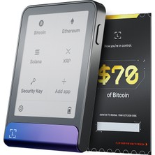 Ledger Flex Neptün Mavisi Kripto Donanım Cüzdanı ve Recovery Key + 70$ Değerinde BTC Ödülü