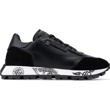 Roberto Cavalli Erkek Hakiki Deri Siyah Sneakers & Spor Ayakkabı 780 29777 Erk Ayk SK25-26 Nero