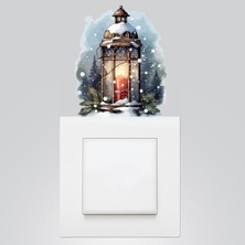 TeknoKapsül Yılbaşı Priz Sticker 9X12 Cm, Mumluk Fener 5 Adet