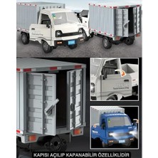 TeknoKapsül Uzaktan Kumandalı Rc Kamyonet,yük Taşıma Aracı,sesli,ışıklı,şarjlı,(Pil Hediyeli),2.4 Ghz Araç,uzaktan Kumandalı Kargo Arabası (Yeşil)