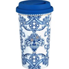 TeknoKapsül Art Florance Silikon Kapaklı Mug