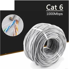 Ata Elektronik Cat6 Kablo - 25 Awg Cat 6 Ethernet Internet Kablosu 305 mt
