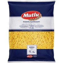 Mutlu Makarna Klasik Burgu 5 kg Sade Lezzetli Türkiye Menşeli Yüksek Kaliteli Makarna