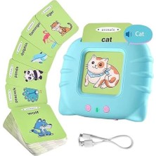 TeknoKapsül Ingilizce Erken Eğitim Kartı 224 Adet Sesli Konuşan Kartlar Mavi