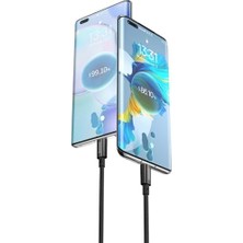 TeknoKapsül Hızlı Şarj Özellikli Type-C Kablo 100W, 1 Metre, Siyah