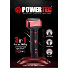 TeknoKapsül TR-275 3/1 Profesyonel Günlük Sakal Tıraş Makinesi Kulak Temizleme Burun Kılı Erkek Bakım Kit